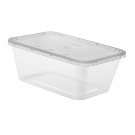 Microwave container 1500cc with lid (300 Pcs)